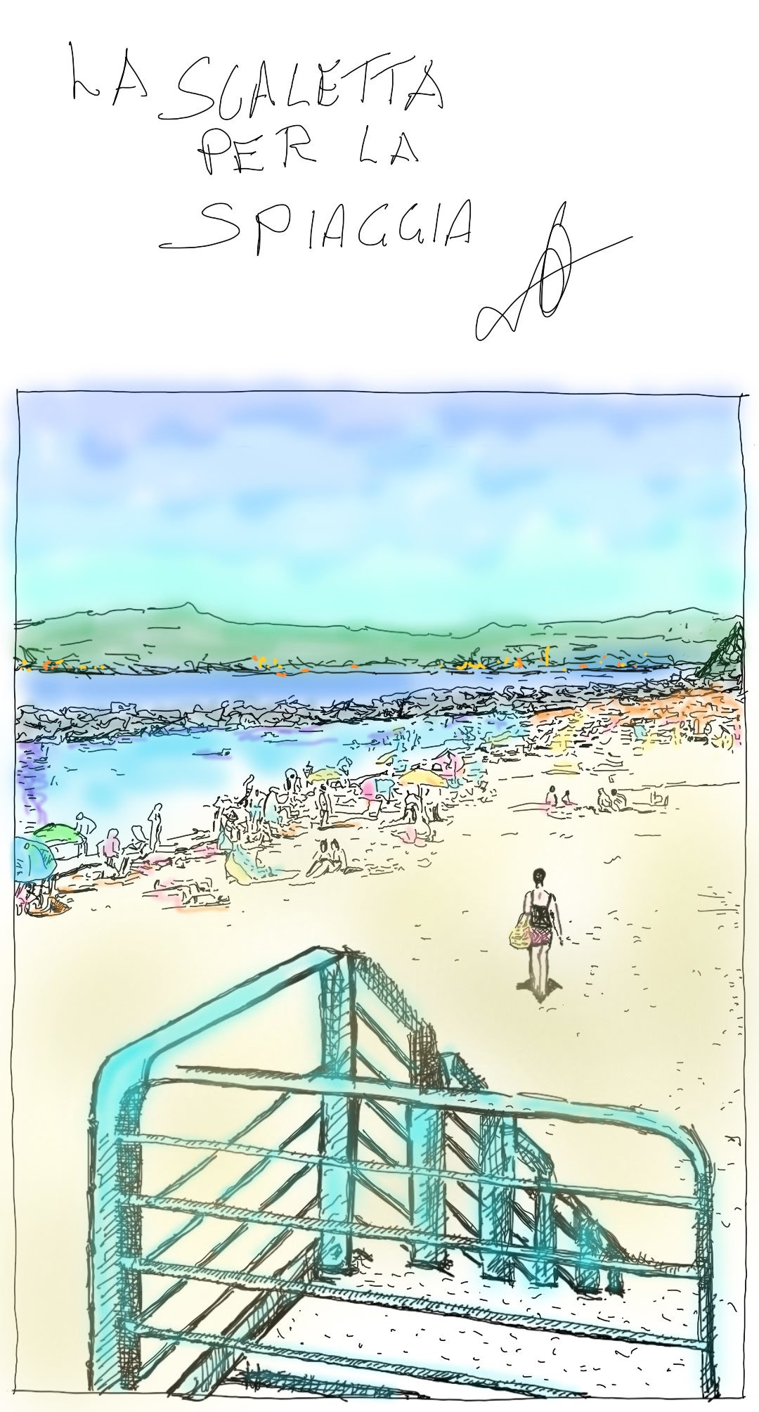 LA SCALETTA PER LA SPIAGGIA