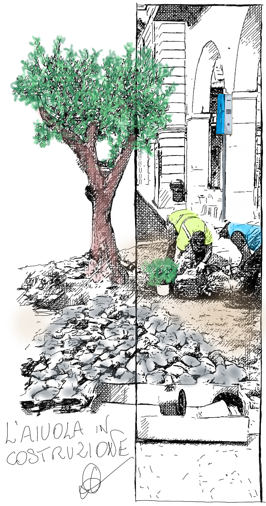 L'AIUOLA IN COSTRUZIONE