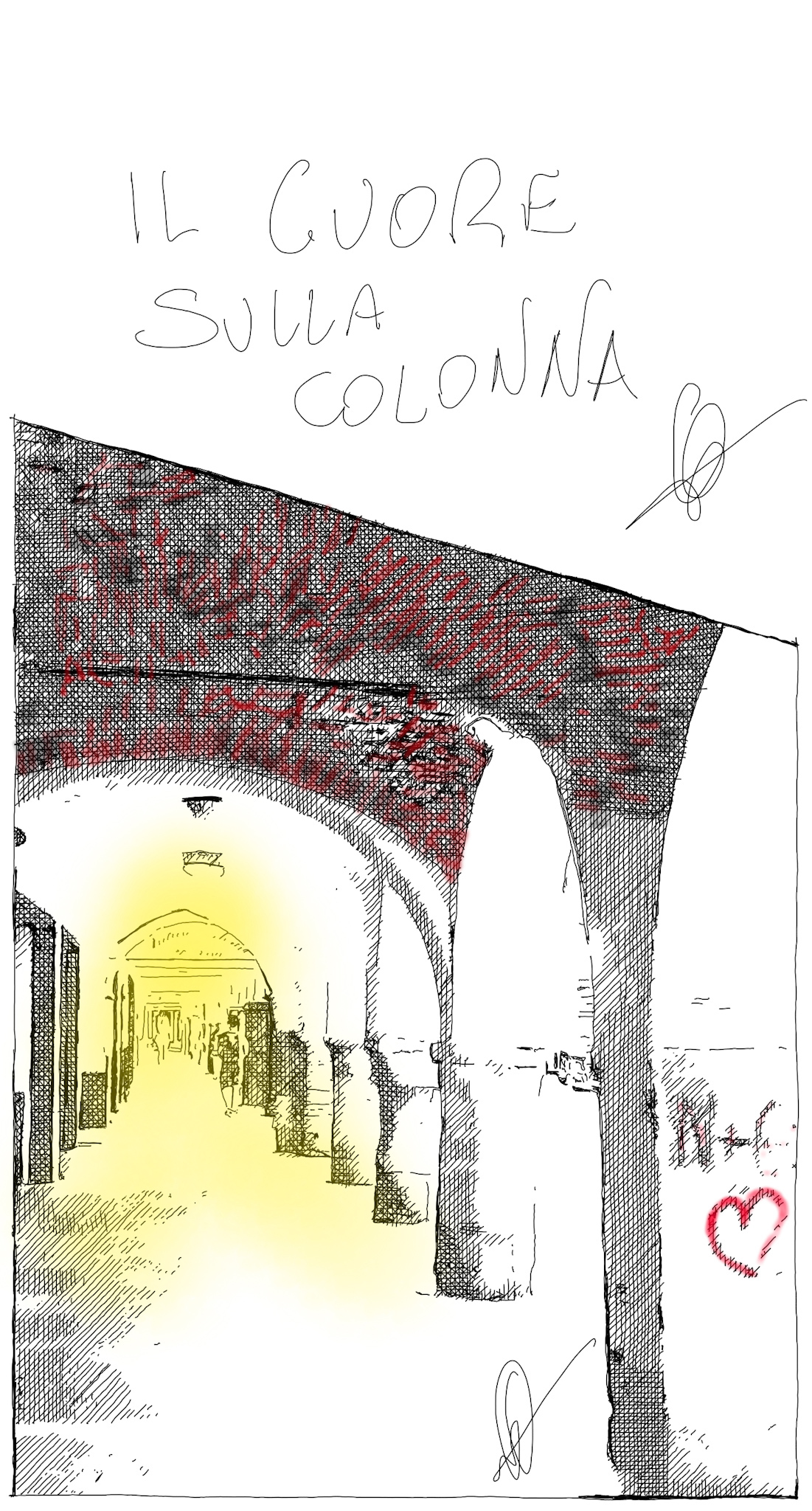 IL CUORE SULLA COLONNA