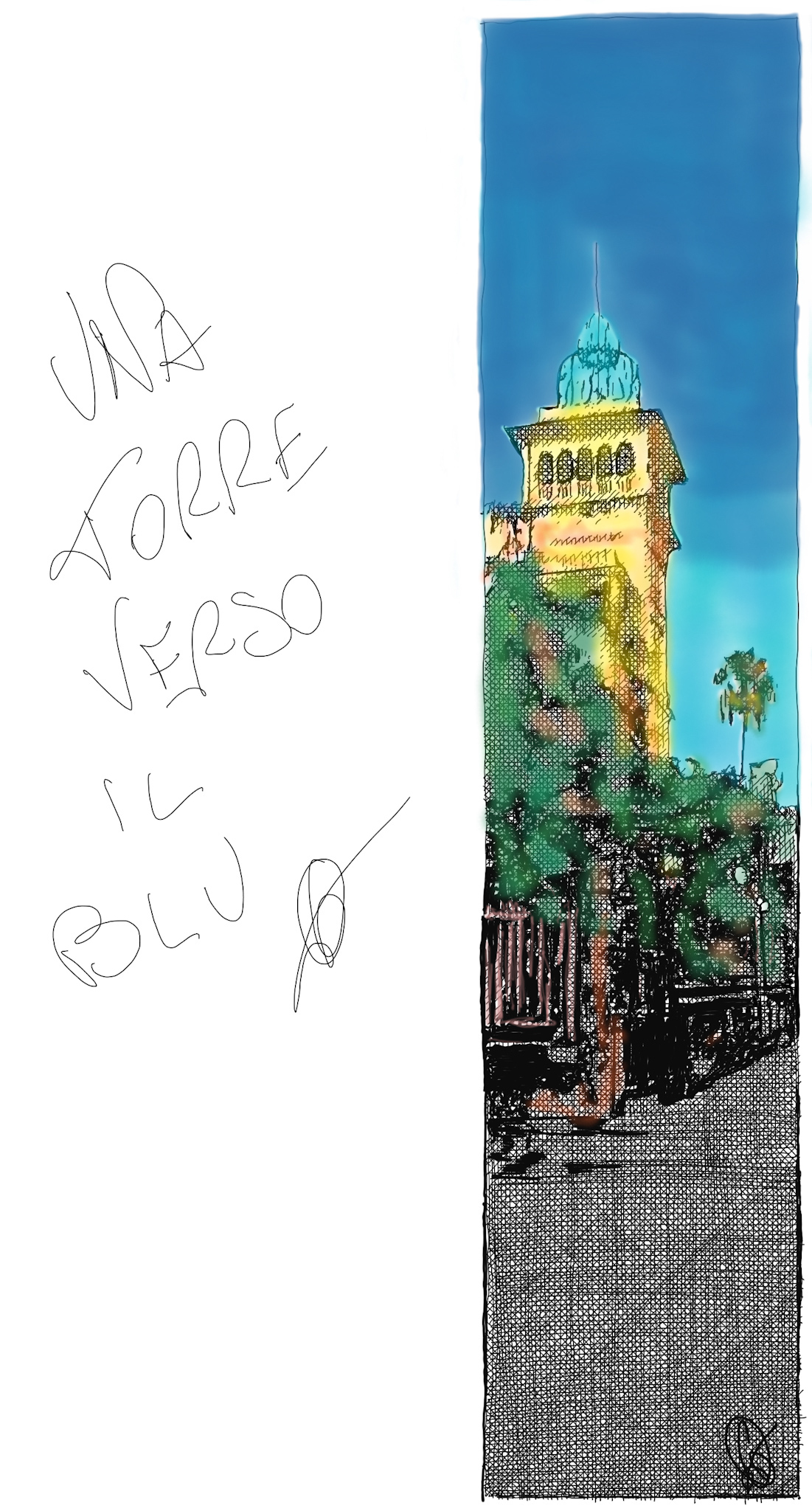 UNA TORRE VERSO IL BLU