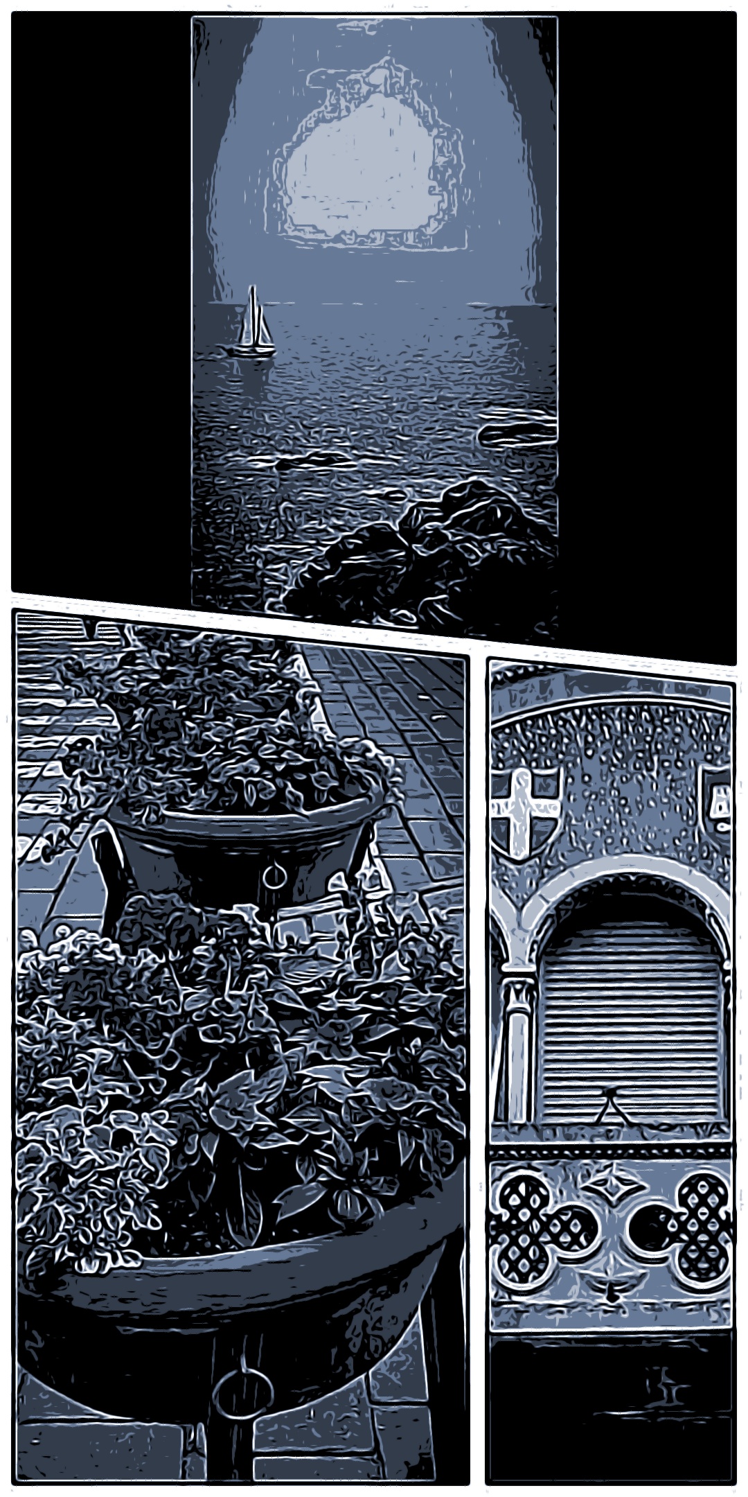 BARCA A VELA SOLCA IL MARE DEL TIGULLIO - BALCONE ARALDICO