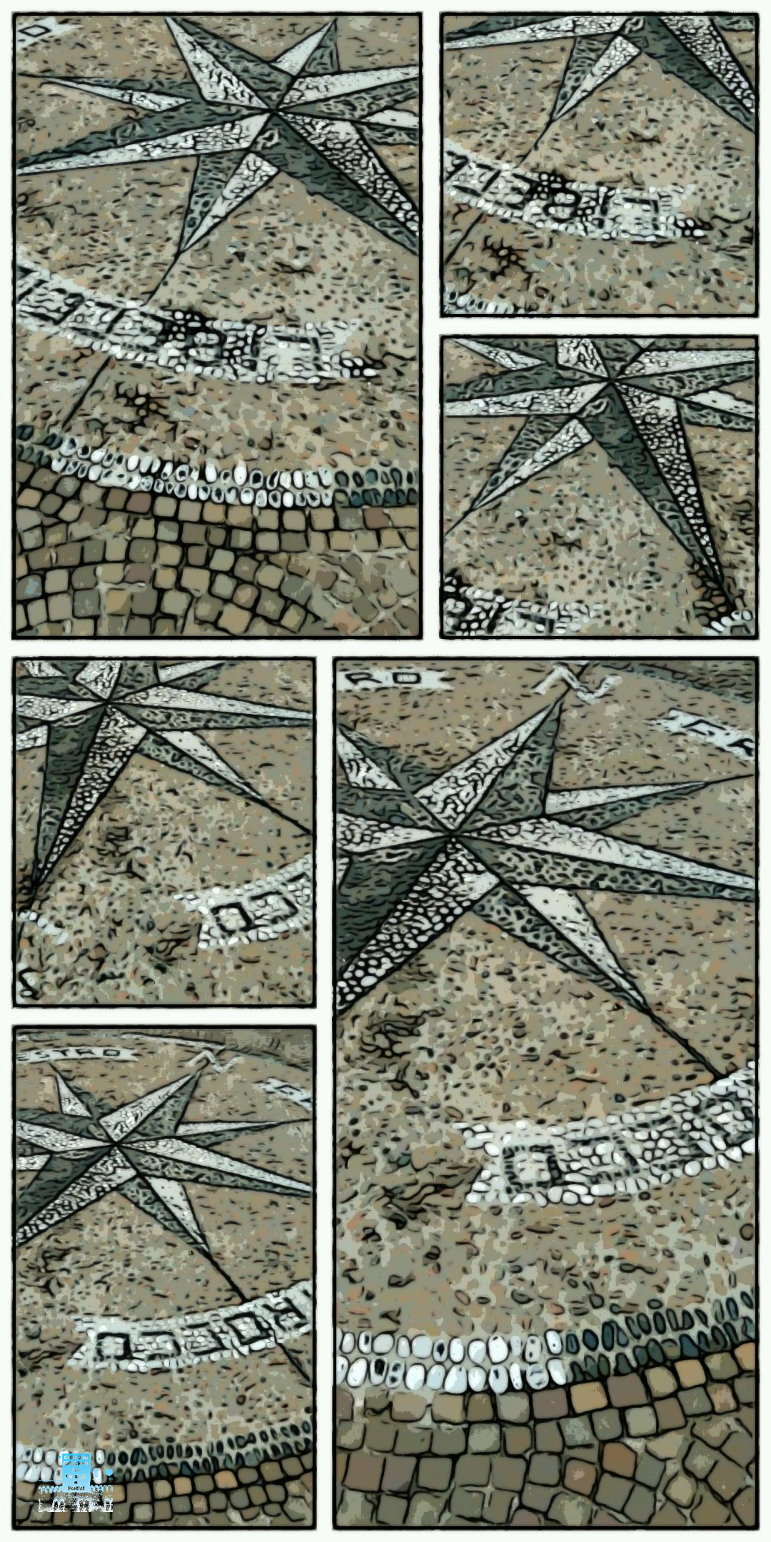 STELLA DEI VENTI ELABORAZIONE FOTO