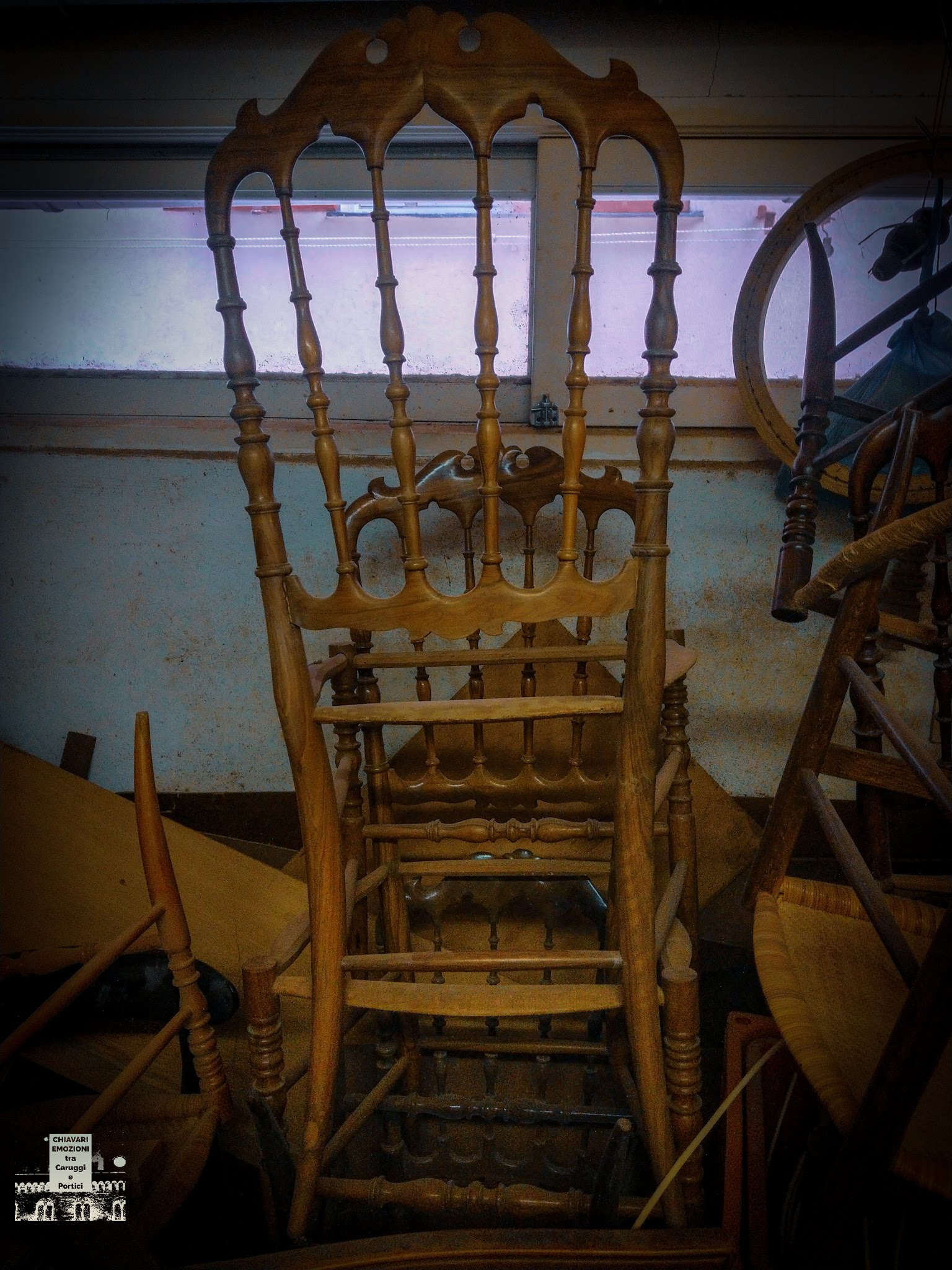 SEDIA CHIAVARI CINQUE ARCHI '800