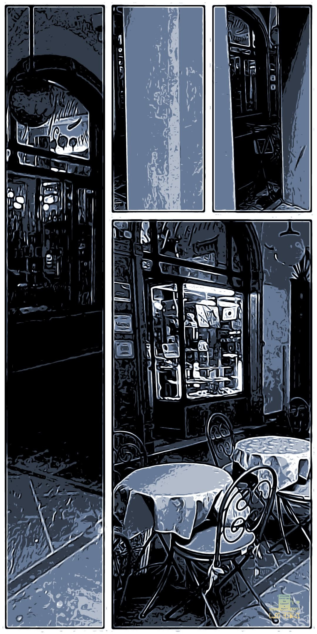 PARTICOLARE VETRINA E TAVOLINI - FOTO ELABORATA