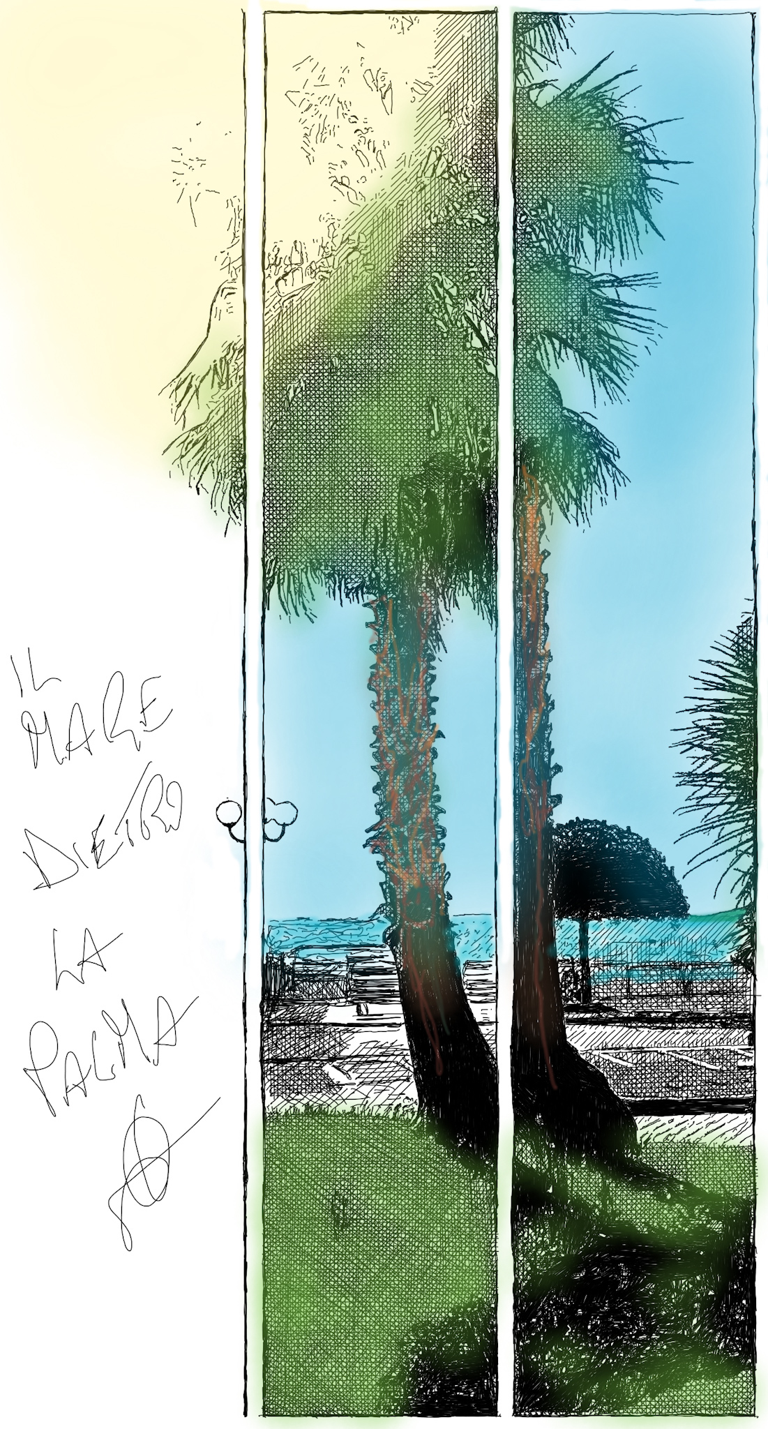 IL MARE DIETRO LA PALMA